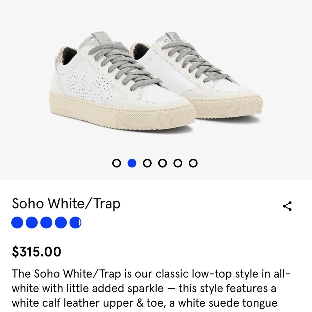 P448 Soho White/Trap sneaker - Picture 6 of 7